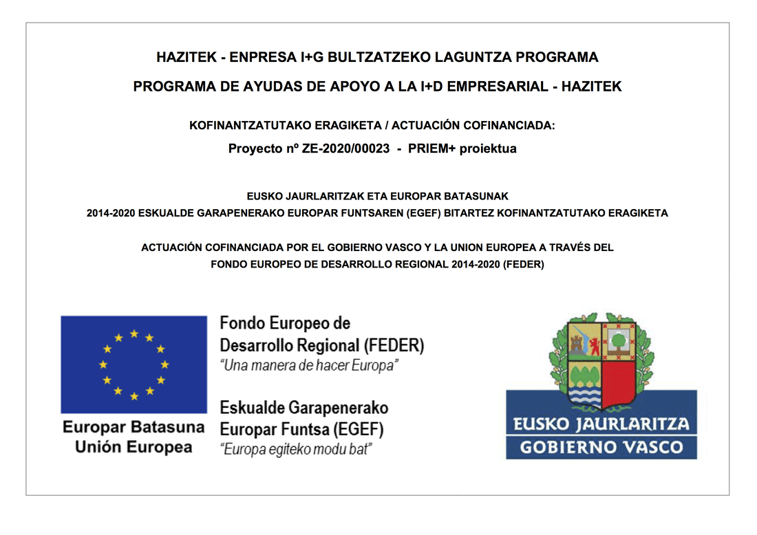 Cartel de financiación — Proyecto PRIEM+ 2020